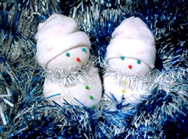 Снеговички - симпатичные игрушки под елку