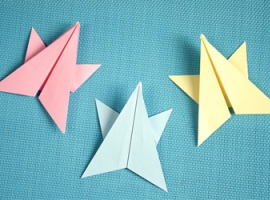 Звезда-оригами для детского творчества 