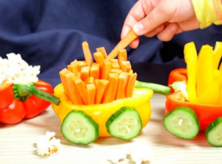 Овощной поезд: готовим вместе с ребенком  