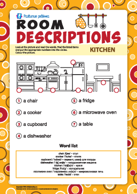 Описания помещений: английская лексика по теме «Кухня» 