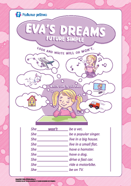 Ева мечтает о своем будущем (английский язык)